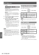 Preview for 66 page of Panasonic PT-AH1000E Operating Instructions Manual