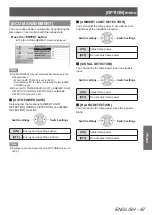 Preview for 67 page of Panasonic PT-AH1000E Operating Instructions Manual