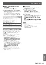 Preview for 83 page of Panasonic PT-AH1000E Operating Instructions Manual