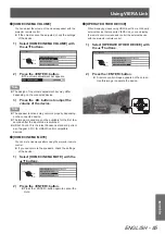 Preview for 85 page of Panasonic PT-AH1000E Operating Instructions Manual