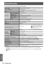 Preview for 90 page of Panasonic PT-AH1000E Operating Instructions Manual