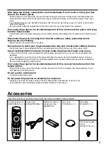 Preview for 7 page of Panasonic PT D4000E Operating Instructions Manual