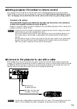 Preview for 15 page of Panasonic PT D4000E Operating Instructions Manual