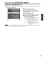 Preview for 55 page of Panasonic PT-D7000E Operating Instructions Manual