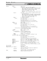 Preview for 3 page of Panasonic PT-EW530 Manual