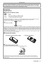 Preview for 11 page of Panasonic PT-JX200HBU Operating Instrucctions