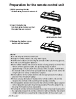 Preview for 24 page of Panasonic PT-LB55NTE Operating Instructions Manual