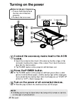 Preview for 26 page of Panasonic PT-LB55NTE Operating Instructions Manual