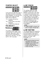 Preview for 50 page of Panasonic PT-LB55NTE Operating Instructions Manual