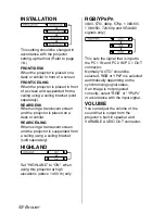 Preview for 52 page of Panasonic PT-LB55NTE Operating Instructions Manual