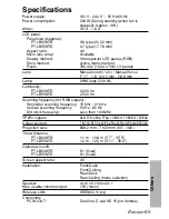 Preview for 65 page of Panasonic PT-LB55NTE Operating Instructions Manual