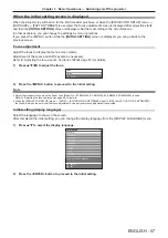 Preview for 39 page of Panasonic PT-MZ16K Operating Instructions Manual