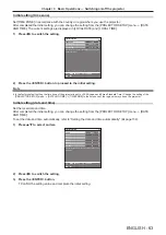 Preview for 45 page of Panasonic PT-MZ16K Operating Instructions Manual