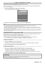 Preview for 49 page of Panasonic PT-MZ16K Operating Instructions Manual