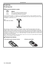 Preview for 18 page of Panasonic PT-REQ12 Series Operating Instructions Manual