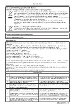 Preview for 19 page of Panasonic PT-REQ12 Series Operating Instructions Manual