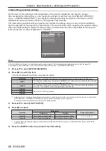 Preview for 68 page of Panasonic PT-REQ12 Series Operating Instructions Manual