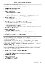 Preview for 121 page of Panasonic PT-REQ12 Series Operating Instructions Manual