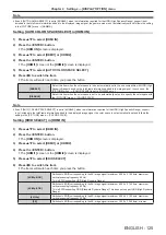 Preview for 125 page of Panasonic PT-REQ12 Series Operating Instructions Manual