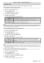 Preview for 127 page of Panasonic PT-REQ12 Series Operating Instructions Manual