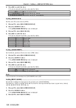 Preview for 138 page of Panasonic PT-REQ12 Series Operating Instructions Manual