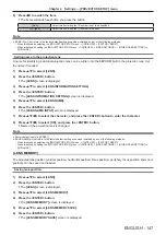 Preview for 147 page of Panasonic PT-REQ12 Series Operating Instructions Manual