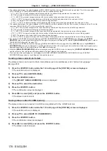 Preview for 178 page of Panasonic PT-REQ12 Series Operating Instructions Manual