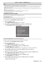 Preview for 201 page of Panasonic PT-REQ12 Series Operating Instructions Manual