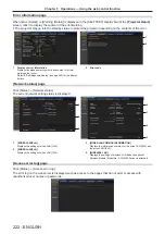 Preview for 222 page of Panasonic PT-REQ12 Series Operating Instructions Manual