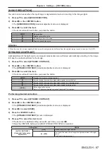 Preview for 87 page of Panasonic PT-RZ660 Operating Instructions Manual