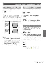 Preview for 31 page of Panasonic PT-TW231RE Operating Instructions Manual