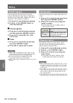 Preview for 54 page of Panasonic PT-TW231RE Operating Instructions Manual