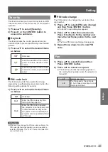 Preview for 55 page of Panasonic PT-TW231RE Operating Instructions Manual