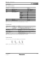 Preview for 11 page of Panasonic PT-VW440 Specifications