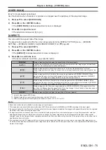 Preview for 75 page of Panasonic PT-VX615N Operating Instructions Manual