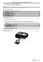 Preview for 113 page of Panasonic PT-VX615N Operating Instructions Manual