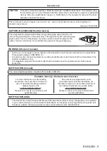 Preview for 5 page of Panasonic PT-VZ585N Operating Instructions Manual