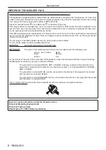 Preview for 8 page of Panasonic PT-VZ585N Operating Instructions Manual