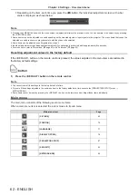 Preview for 62 page of Panasonic PT-VZ585N Operating Instructions Manual