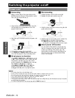 Preview for 18 page of Panasonic PTLW80NTU - LCD PROJECTOR - MULTI LANGUAGE Operating Instructions Manual