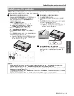 Preview for 19 page of Panasonic PTLW80NTU - LCD PROJECTOR - MULTI LANGUAGE Operating Instructions Manual