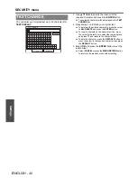 Preview for 40 page of Panasonic PTLW80NTU - LCD PROJECTOR - MULTI LANGUAGE Operating Instructions Manual