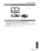 Preview for 53 page of Panasonic PTLW80NTU - LCD PROJECTOR - MULTI LANGUAGE Operating Instructions Manual