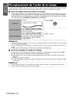 Preview for 62 page of Panasonic PTLW80NTU - LCD PROJECTOR - MULTI LANGUAGE Operating Instructions Manual