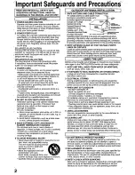 Preview for 2 page of Panasonic PV-C1321A Operating Instructions Manual