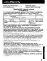 Preview for 45 page of Panasonic PV-C1321A Operating Instructions Manual