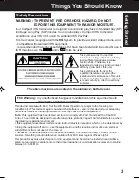 Preview for 3 page of Panasonic PV-L552 Operating Manual