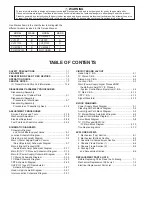 Preview for 2 page of Panasonic PV-M1327 Service Manual