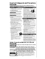 Preview for 2 page of Panasonic PV-V4525S Operating Instructions Manual