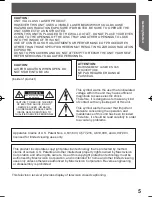 Preview for 5 page of Panasonic PV20DF64 - MONITOR/DVD COMBO Operating Instructions Manual